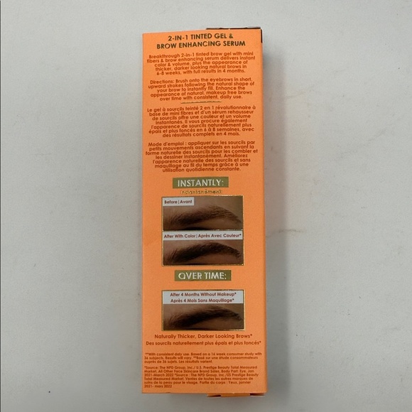 Grande Cosmetics Tinted Gel & Brow Enhancing Serum 2-in-1 Medium .12 fl oz - Picture 5 of 5